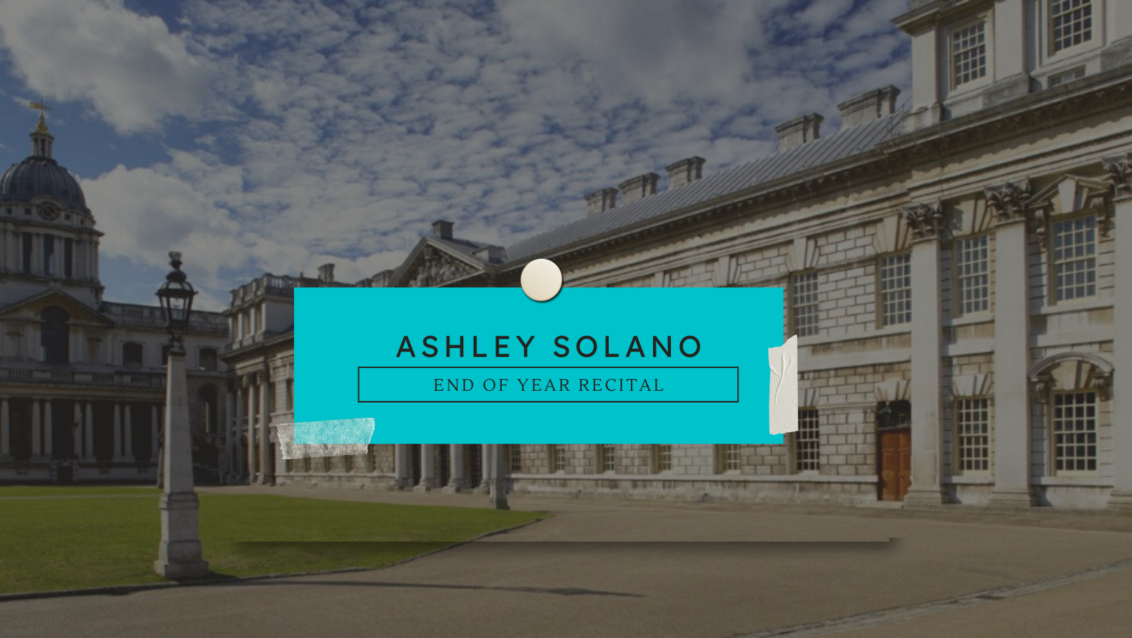 May 2022 – End of Year 1 Recital – Trinity Laban Conservatoire